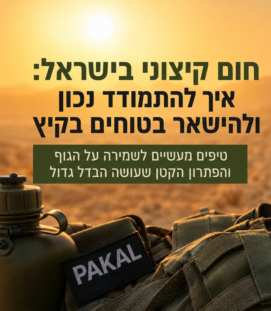 חום קיצוני בישראל: איך להתמודד נכון ולהישאר בטוחים בקיץ