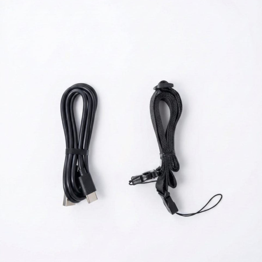Two black cables on a white background